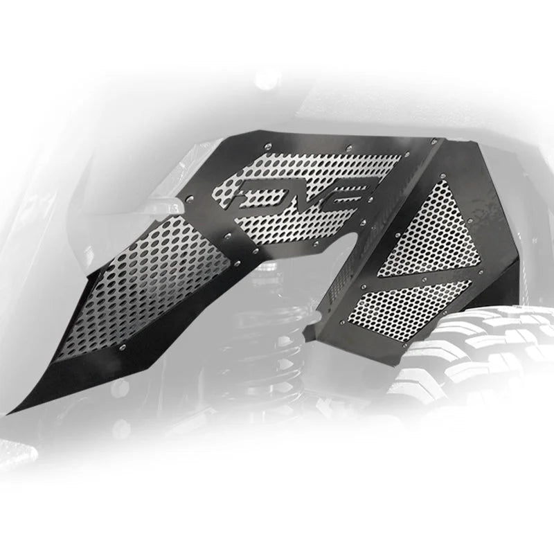 DV8 Offroad 2018+ Jeep Wrangler JL Front Inner Fenders - Black - Additional View 5