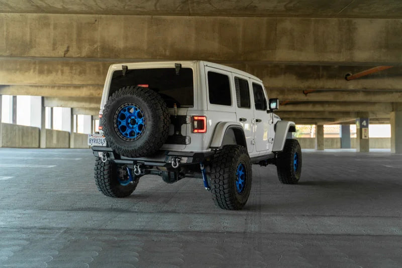 DV8 Offroad 2018 Jeep Wrangler JL MTO Series Rear Bumper w/ Optional Tire Carrier - Additional View 5