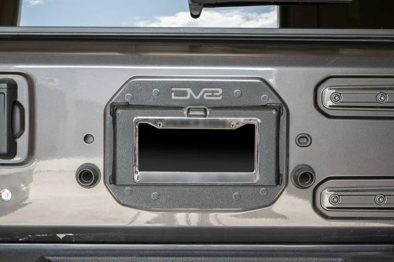 DV8 Offroad 2018+ Jeep Wrangler JL Spare Tire Delete Kit - Back View