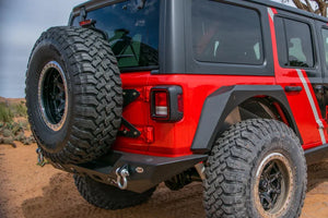 DV8 Offroad 2018+ Jeep Wrangler JL Tailgate Mounted Tire Carrier - Main Product View