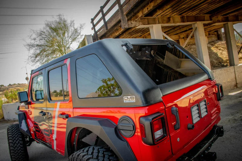 DV8 Offroad 2018+ Jeep Wrangler JL Unlimited Fastback Hard Top - Back View