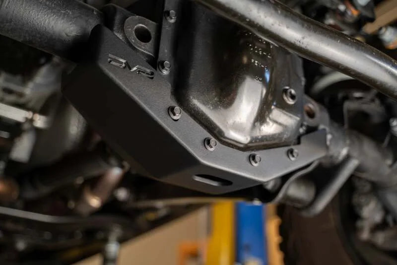 DV8 Offroad 2018+ Jeep Wrangler JL/Gladiator JT Front Differential Skid Plate - Side View