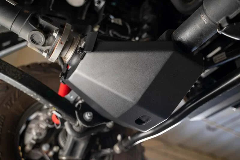 DV8 Offroad 2018+ Jeep Wrangler JL/Gladiator JT Front Differential Skid Plate - Back View