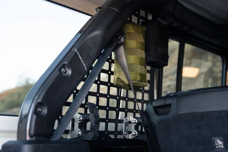 DV8 Offroad 2018+ Jeep Wrangler Rear Window Molle Panels - Back View
