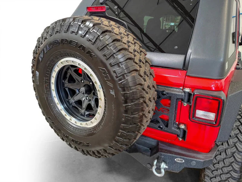 DV8 Offroad 2018+ Jeep Wrangler Tire Carrier - Side View