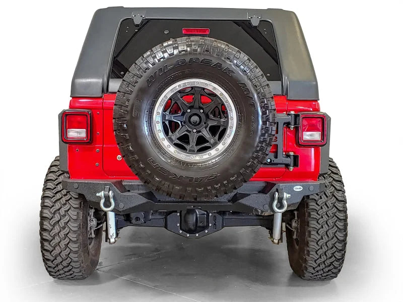 DV8 Offroad 2018+ Jeep Wrangler Tire Carrier - Back View