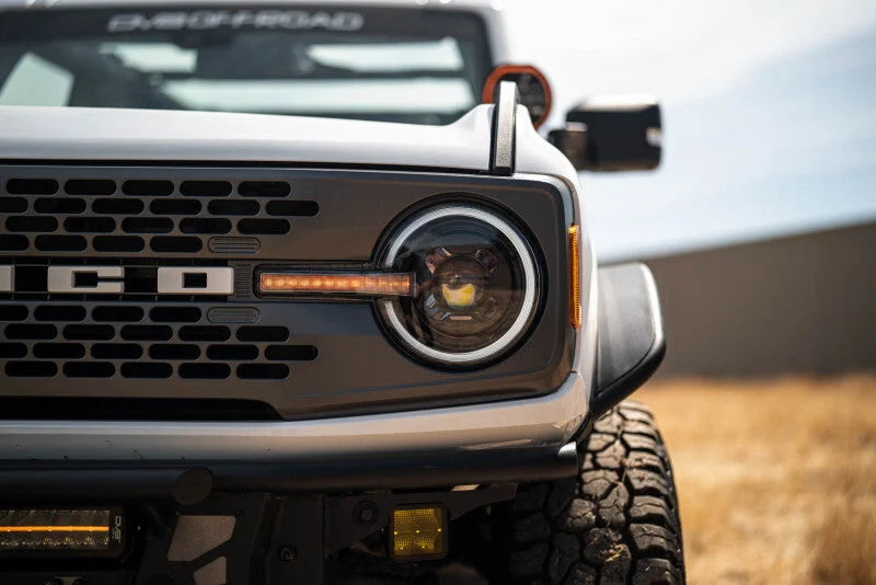 DV8 Offroad 2021-2025 Ford Bronco Black Headlights - Additional View 6