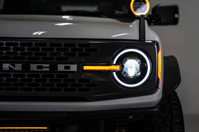 DV8 Offroad 2021-2025 Ford Bronco Black Headlights - Additional View 10