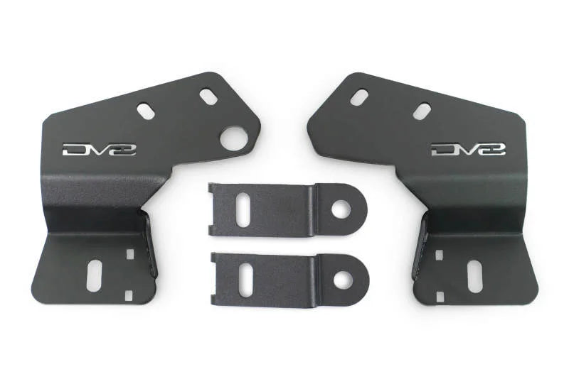 DV8 Offroad 2021 Ford Bronco A Pillar Dual Light Pod Drop Mounts - Side View