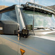 Load image into Gallery viewer, DV8 Offroad 2021 Ford Bronco A Pillar Dual Light Pod Drop Mounts - Additional View 6