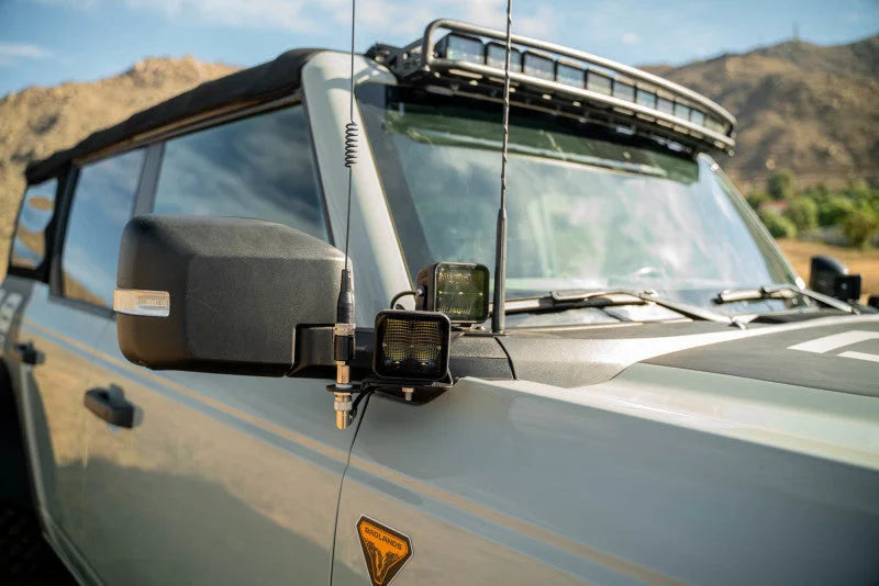 DV8 Offroad 2021 Ford Bronco A Pillar Dual Light Pod Drop Mounts - Additional View 6