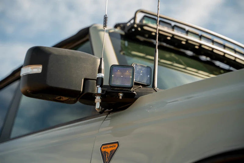 DV8 Offroad 2021 Ford Bronco A Pillar Dual Light Pod Drop Mounts - Additional View 8