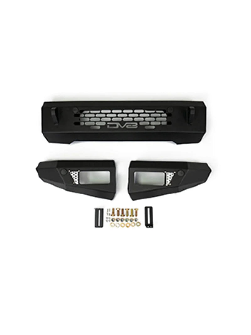 DV8 Offroad 2021+ Ford Bronco Bumper- Accommodates 20in Dual Row Light Bar & (4) 3in Pod Light Mount - Additional View 6