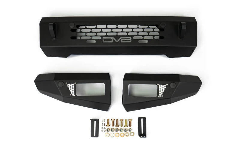 DV8 Offroad 2021+ Ford Bronco Bumper- Accommodates 20in Dual Row Light Bar & (4) 3in Pod Light Mount - Additional View 7