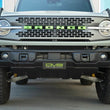 Load image into Gallery viewer, DV8 Offroad 2021 Ford Bronco Capable Bumper Slanted Front License Plate Mount - Installation View