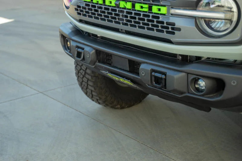 DV8 Offroad 2021 Ford Bronco Capable Bumper Slanted Front License Plate Mount - Additional View 6