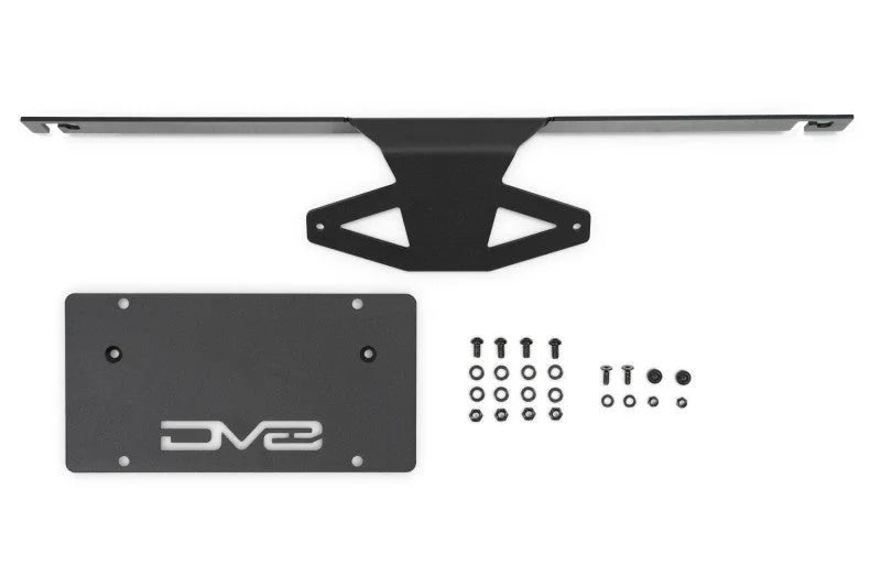 DV8 Offroad 2021 Ford Bronco Capable Bumper Slanted Front License Plate Mount - Additional View 8