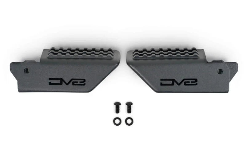 DV8 Offroad 2021+ Ford Bronco Foot Peg Pair - Black - Side View