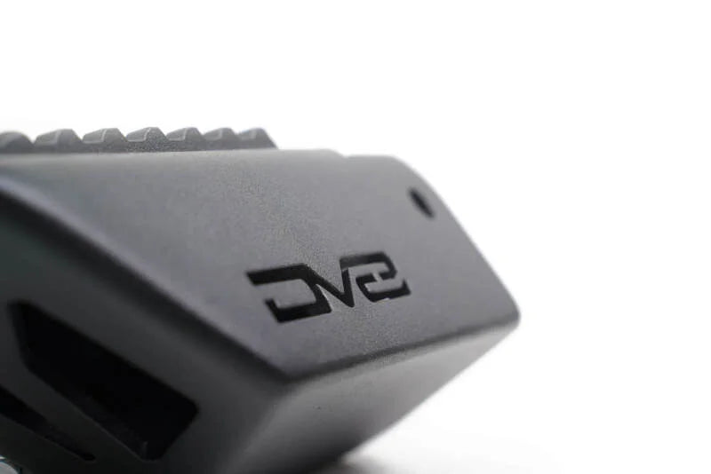 DV8 Offroad 2021+ Ford Bronco Foot Peg Pair - Black - Back View