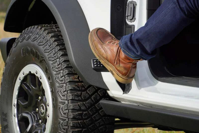 DV8 Offroad 2021+ Ford Bronco Foot Peg Pair - Black - Additional View 12