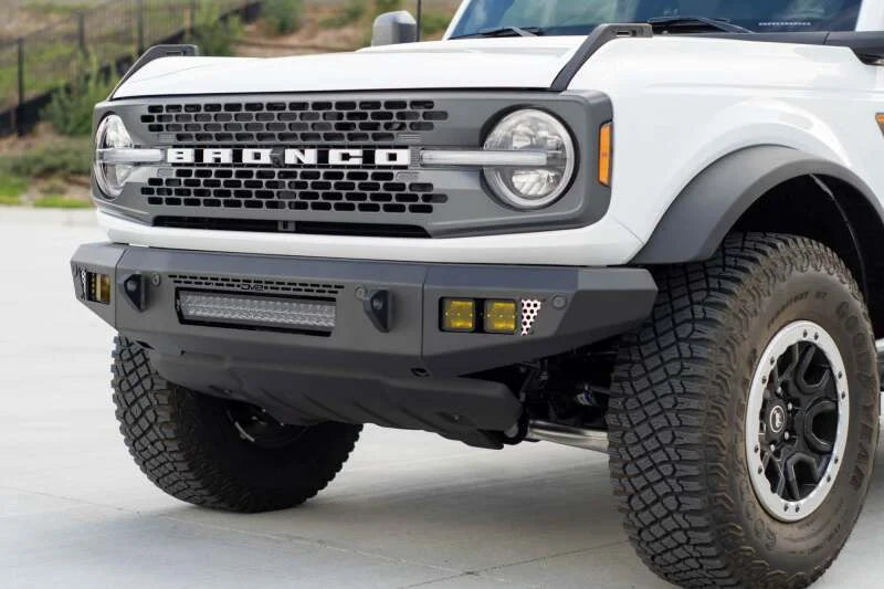 DV8 Offroad 2021+ Ford Bronco Front Bumper V2 - OE Plus Series (Works w/o ACC Relocation) - Main Product View