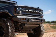Load image into Gallery viewer, DV8 Offroad 2021+ Ford Bronco Front Bumper V2 - OE Plus Series (Works w/o ACC Relocation) - Installation View