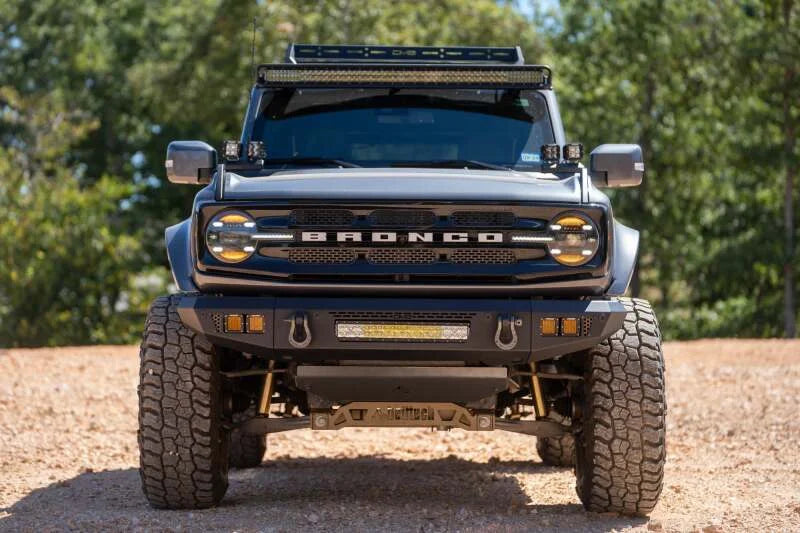 DV8 Offroad 2021+ Ford Bronco Front Bumper V2 - OE Plus Series (Works w/o ACC Relocation) - Additional View 6