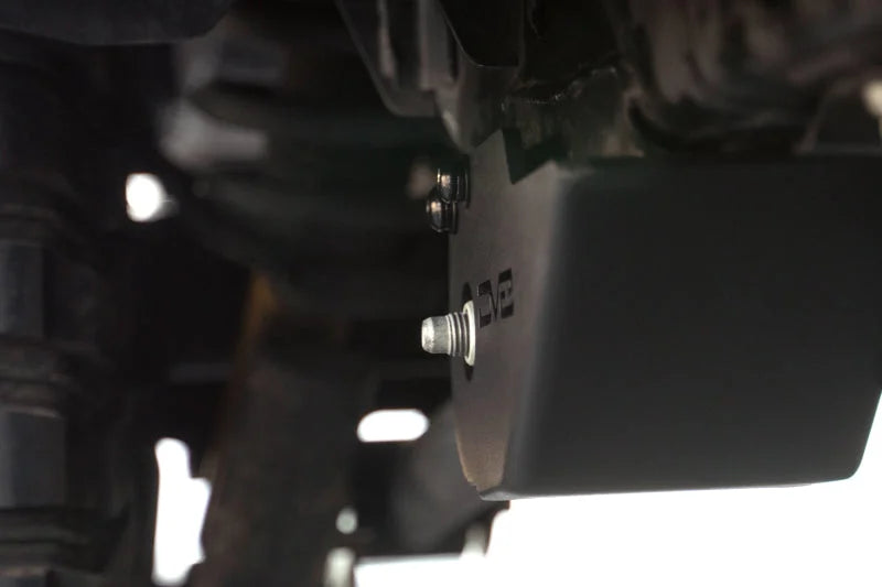DV8 Offroad 2021 Ford Bronco Trailing Arm Skid Plates - Installation View
