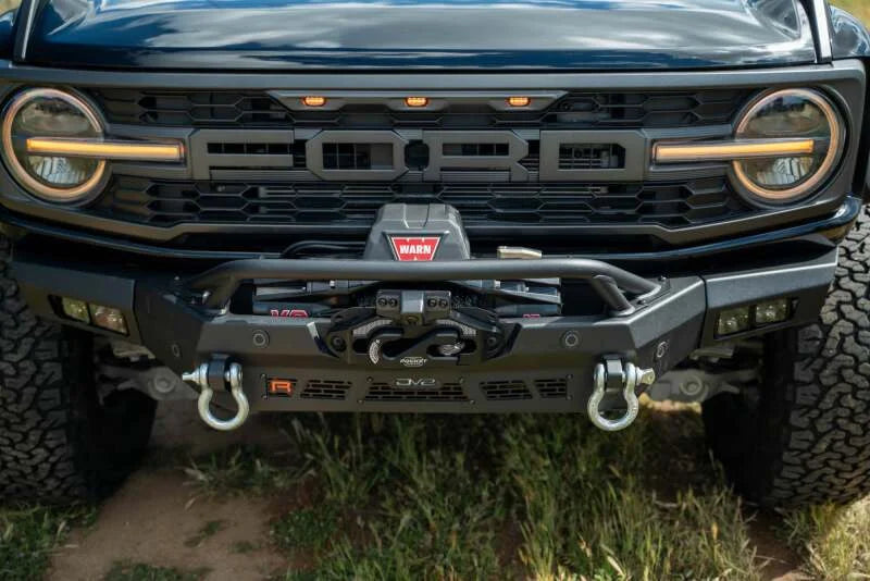 DV8 Offroad 2022+ Ford Bronco Raptor Spec Series Winch Front Bumper - Back View