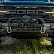Load image into Gallery viewer, DV8 Offroad 2022+ Ford Bronco Raptor Spec Series Winch Front Bumper - Installation View