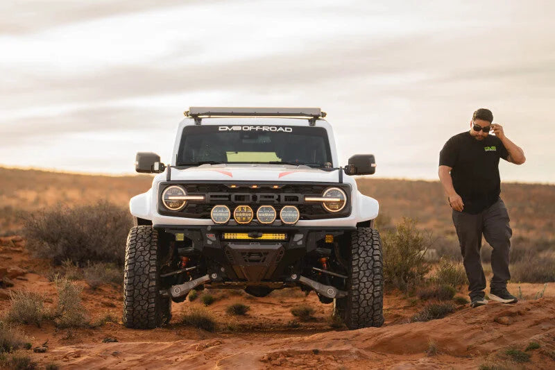 DV8 Offroad 2022+ Ford Bronco Raptor Tube Front Bumper - Side View