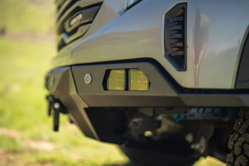 DV8 Offroad 2022+ GMC Sierra 1500 (Excl. AT4X & Diesel Models) Offroad Spec Series Front Bumper - Back View