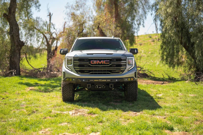 DV8 Offroad 2022+ GMC Sierra 1500 (Excl. AT4X & Diesel Models) Offroad Spec Series Front Bumper - Additional View 7