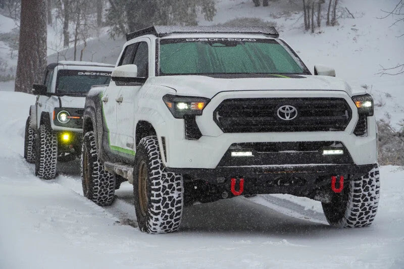 DV8 Offroad 2024-2025 Toyota Tacoma Double Cab Roof Rack - Side View