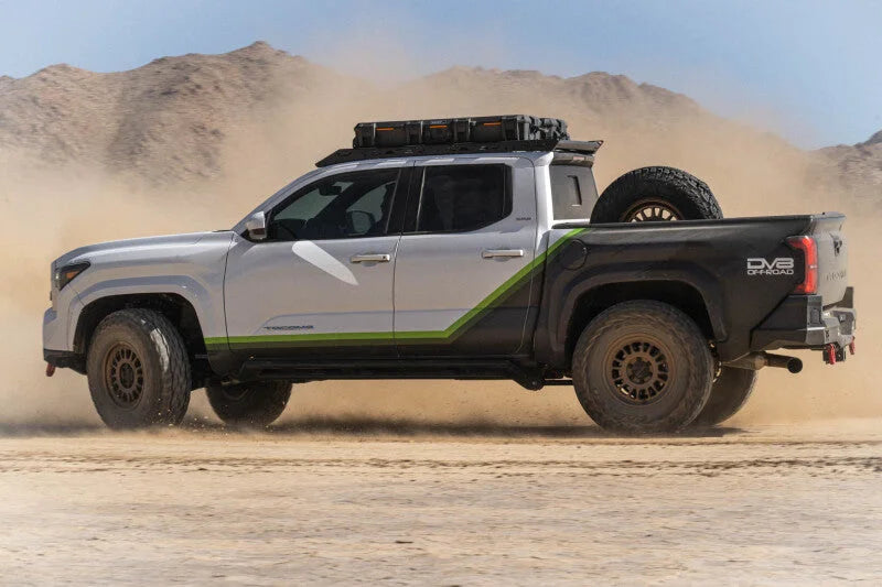 DV8 Offroad 2024-2025 Toyota Tacoma Double Cab Roof Rack - Installation View