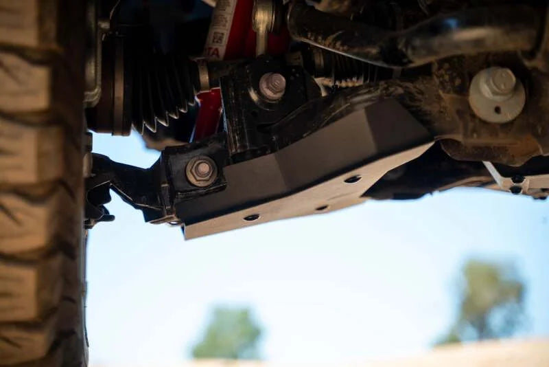 DV8 Offroad 2024+ Toyota Tacoma A-Arm Skid Plates - Back View