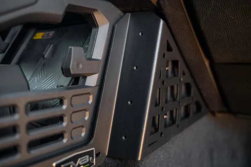 DV8 Offroad 2024 Toyota Tacoma Center Console Molle Panels & Digital Device Mount - Installation View