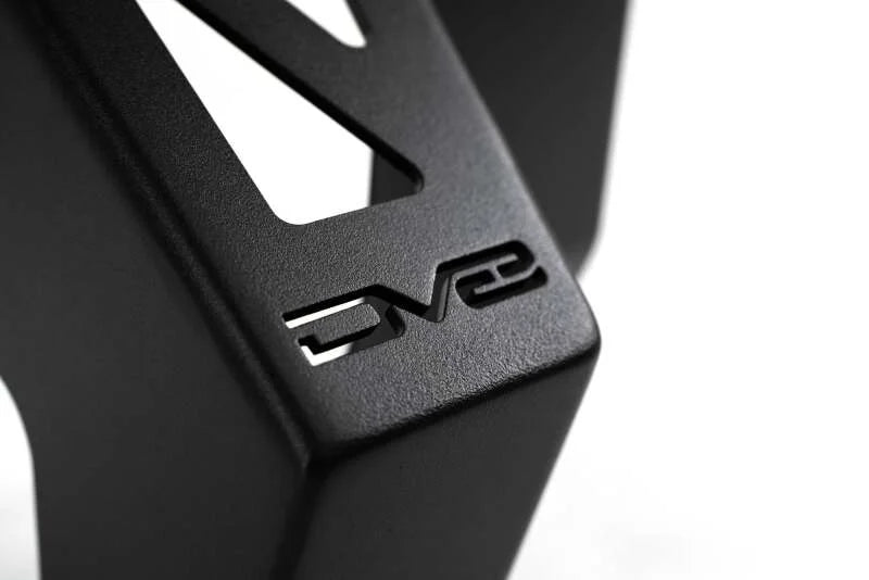 DV8 Offroad 2024 Toyota Tacoma Rear Shock & Link Skid Plates - Side View