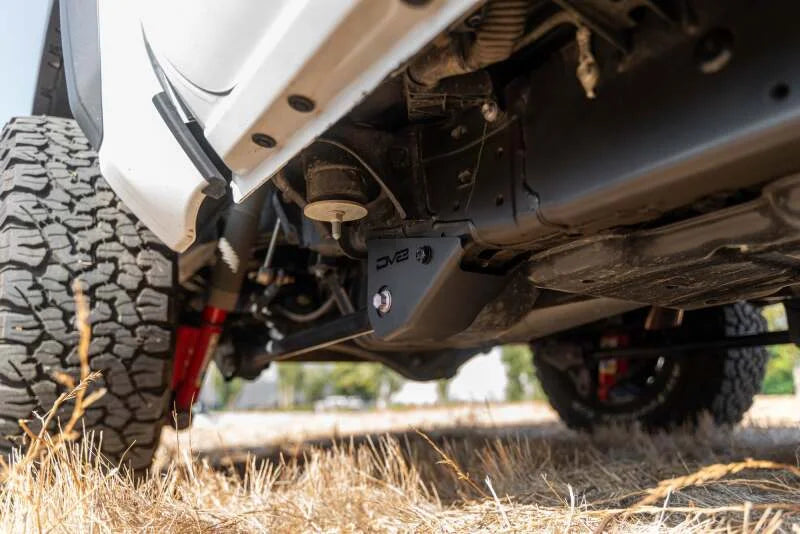 DV8 Offroad 2024+ Toyota Tacoma Trailing Arm Skid Plates - Installation View