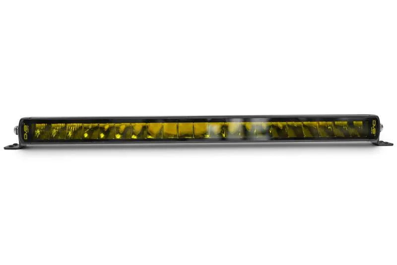 DV8 Offroad 20In Elite Series Amber LED Light Bar - Single Row - Back View