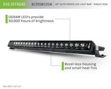 Load image into Gallery viewer, DV8 Offroad 20in Elite Series Light Bar 105W LED - Single Row - Additional View 7