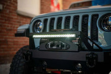 Load image into Gallery viewer, DV8 Offroad 20in Halo Elite Single Row Light Bar with Accent Light - White/Amber - Side View