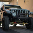 Load image into Gallery viewer, DV8 Offroad 20in Halo Elite Single Row Light Bar with Accent Light - White/Amber - Additional View 5