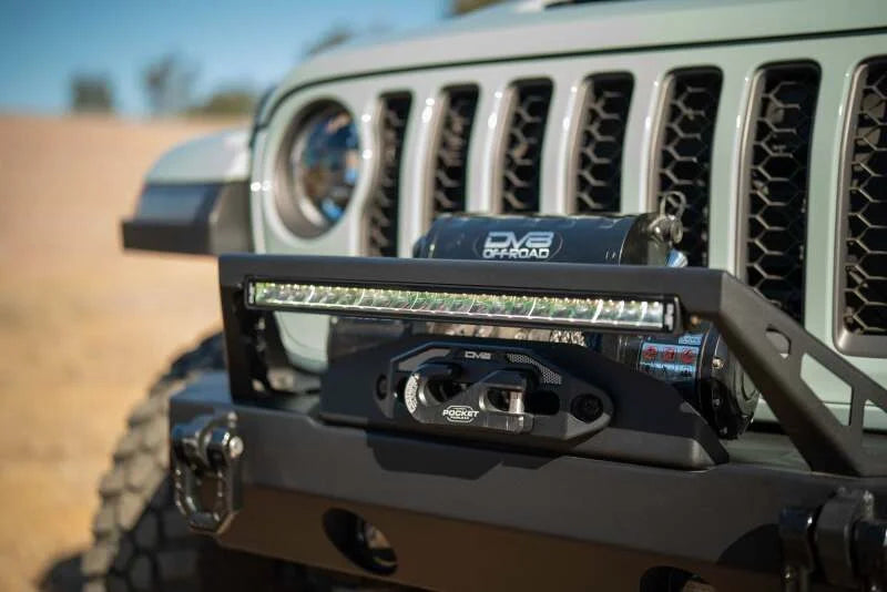 DV8 Offroad 20in Halo Elite Single Row Light Bar with Accent Light - White/Amber - Additional View 14