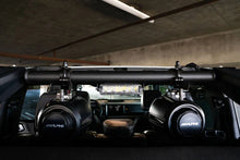 Load image into Gallery viewer, DV8 Offroad 21-22 Ford Bronco 4dr Rear Speaker &amp; Light Mount Bar - Installation View