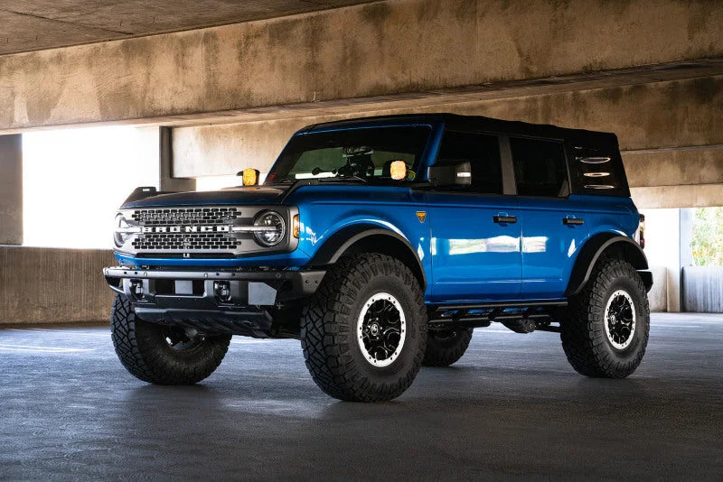 DV8 Offroad 21-22 Ford Bronco FS-15 Series Rock Sliders - Side View
