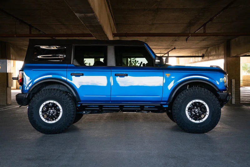 DV8 Offroad 21-22 Ford Bronco FS-15 Series Rock Sliders - Back View