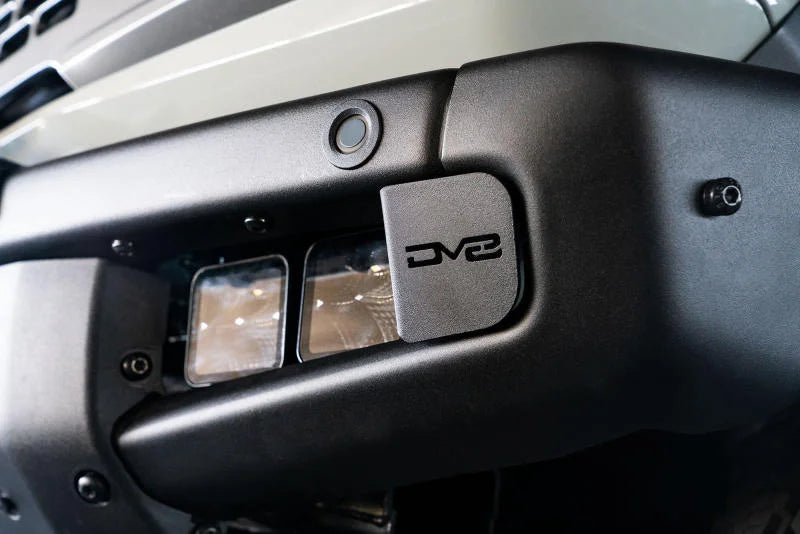 DV8 Offroad 21-22 Ford Bronco Factory Bumper Pocket Light Mount (Pair) 3in LED Pod Lights - Back View