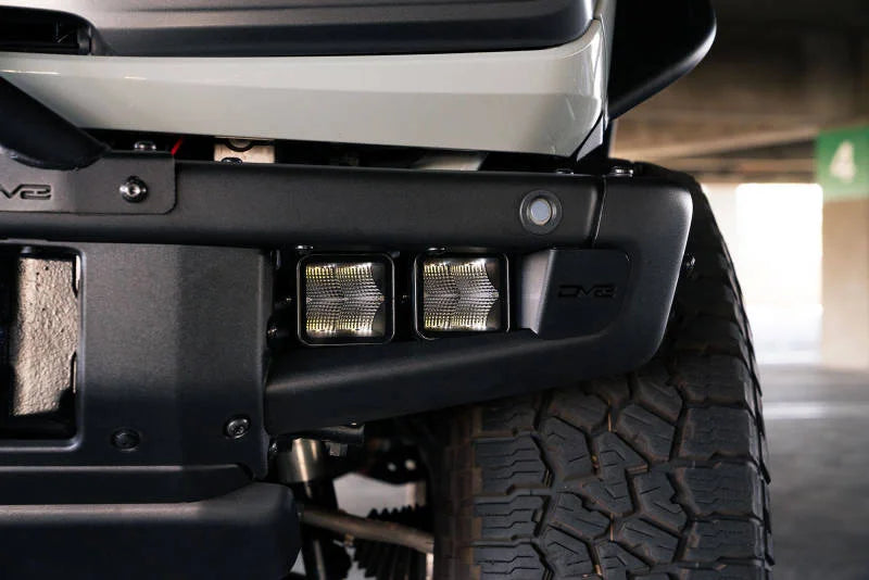 DV8 Offroad 21-22 Ford Bronco Factory Bumper Pocket Light Mount (Pair) 3in LED Pod Lights - Additional View 8