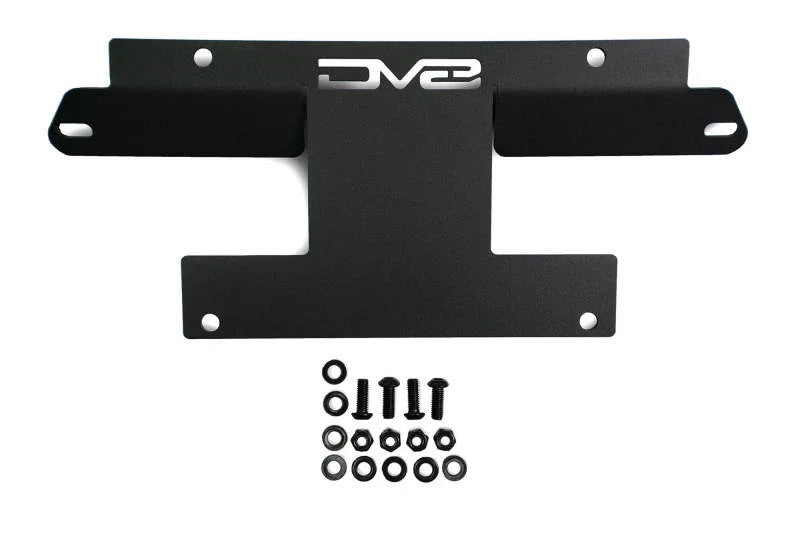 DV8 Offroad 21-22 Ford Bronco Factory Front Bumper Licence Relocation Bracket - Front - Main Product View
